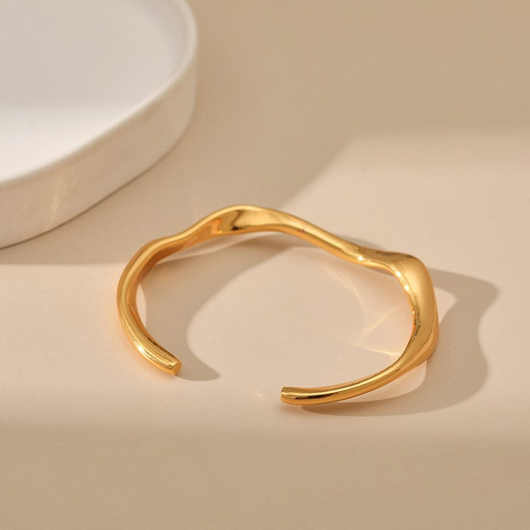 Golden Wave Bangle