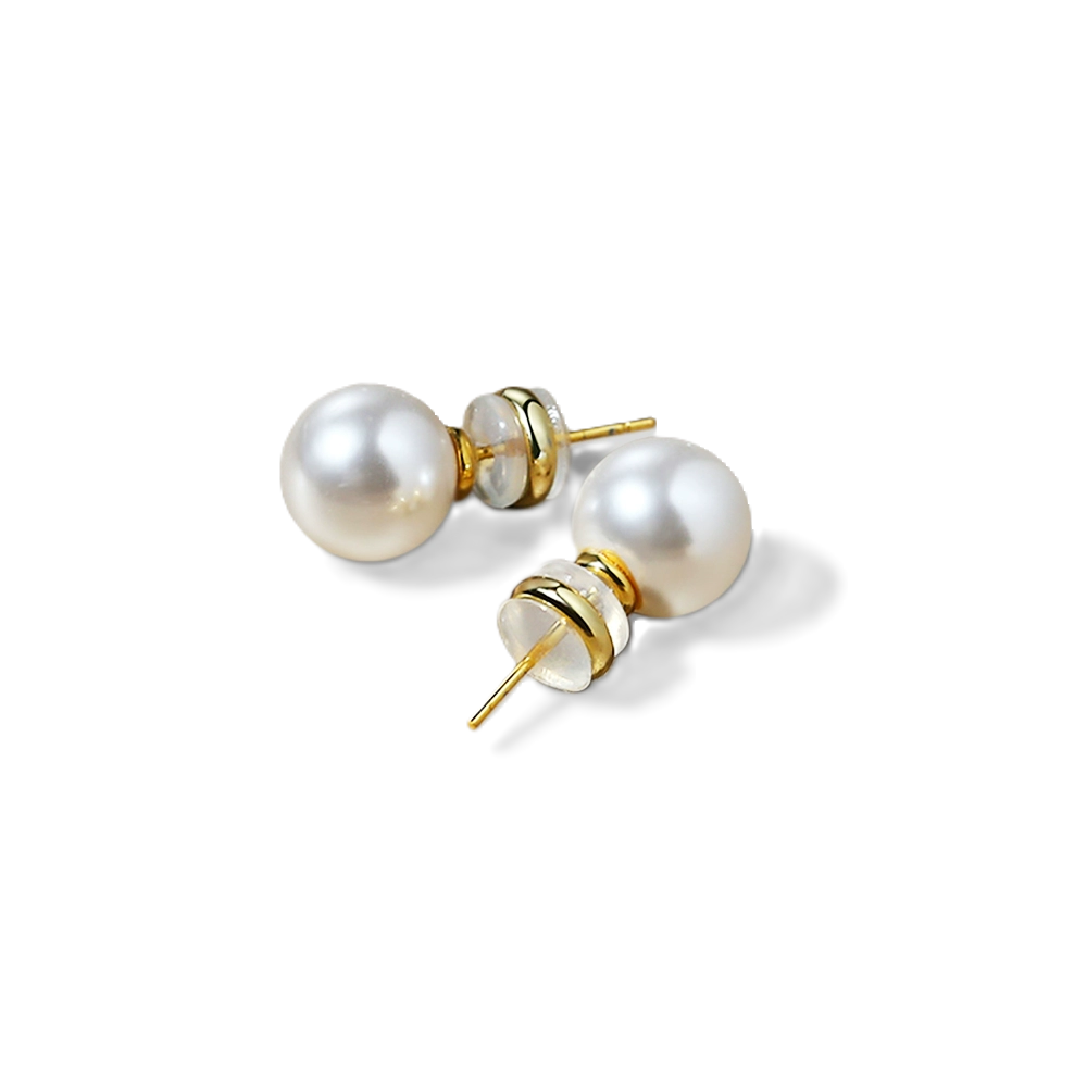 White Pearl Earrings