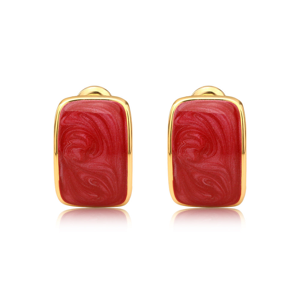 Marbleized Resin Earrings