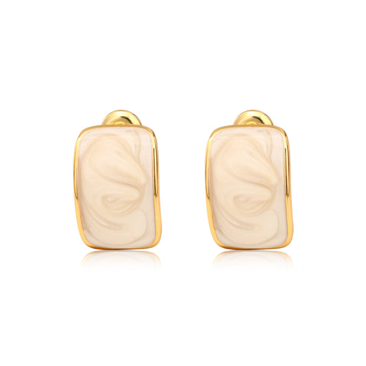 Marbleized Resin Earrings