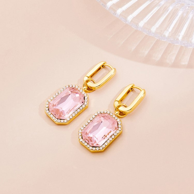 Rose Cubic Earrings